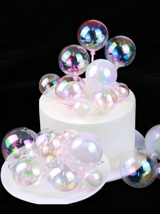 6pcs  Pink Translucent Plastic Ball
