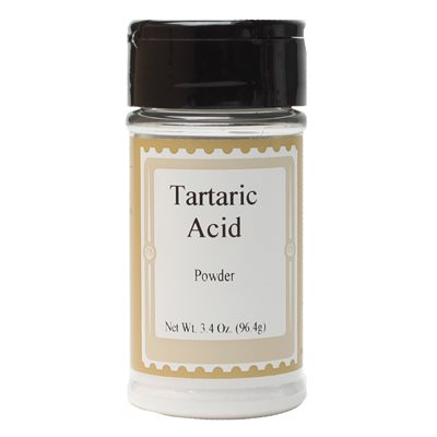 Tartaric Acid Powder 3.4 oz. jar