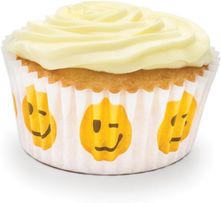 Fox Run Wink Emoji Bake Cup Set of 50