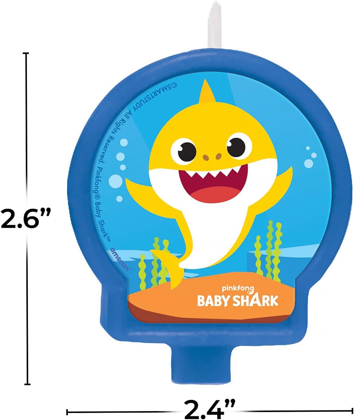 Baby Shark Birthday Party Candle
