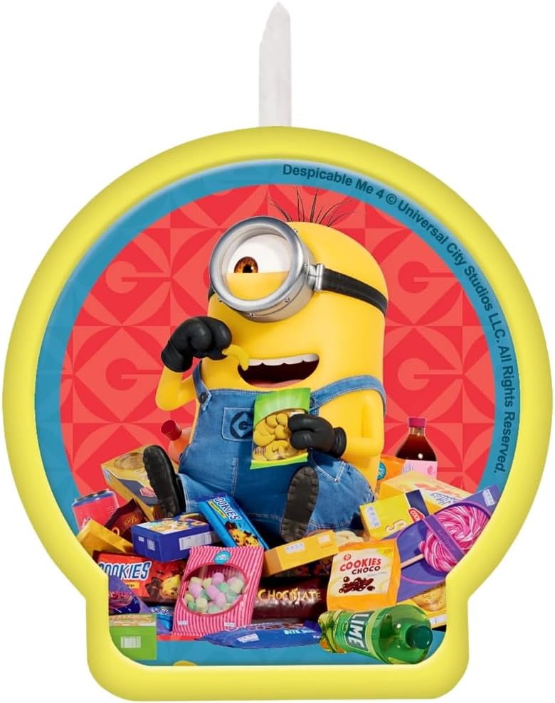 Despicable Me Multicolor Birthday Candle