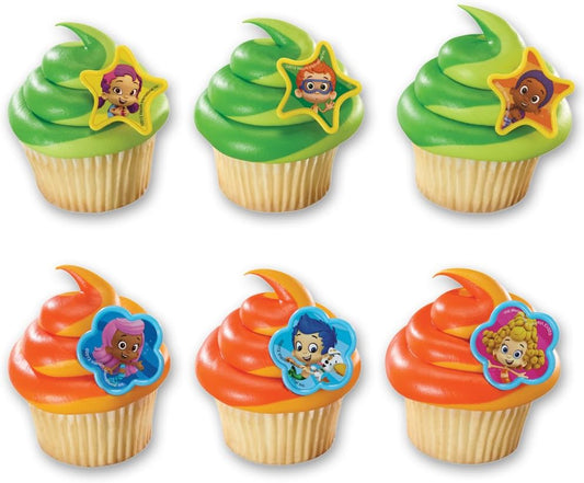 DecoPac Bubble Guppies Molly, Gil and Gang Cupcake Rings