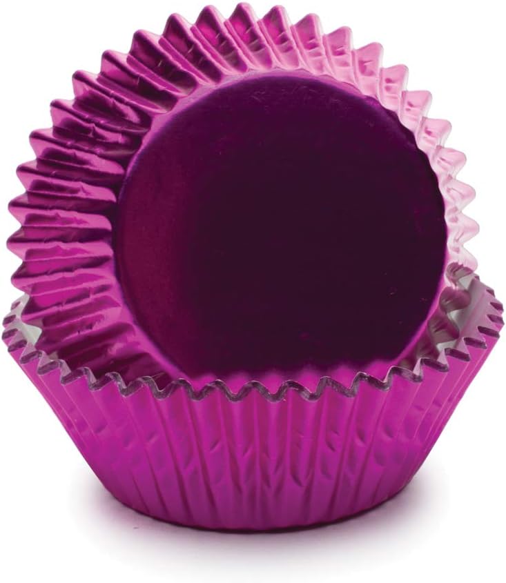 Hot Pink Foil Muffin and Cupcake Liners