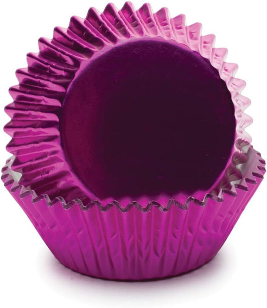 Hot Pink Foil Muffin and Cupcake Liners