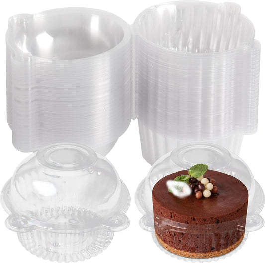 25 Pieces Plastic Single Individual Cupcake