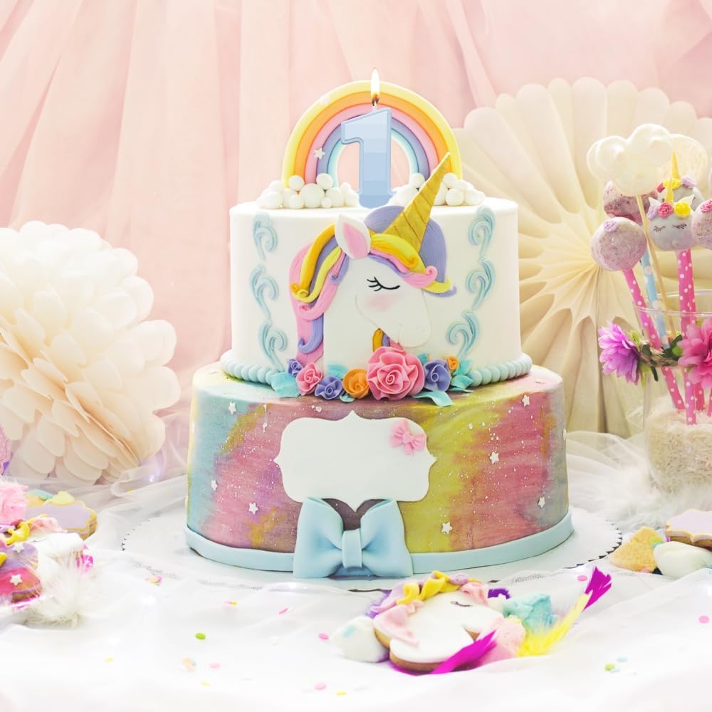 Light Blue Little Mister One-Derful Birthday Candle