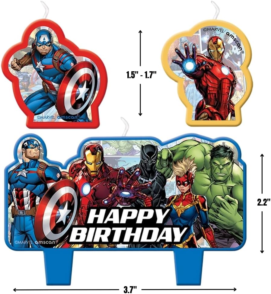 Marvel Avengers Birthday Candle Set