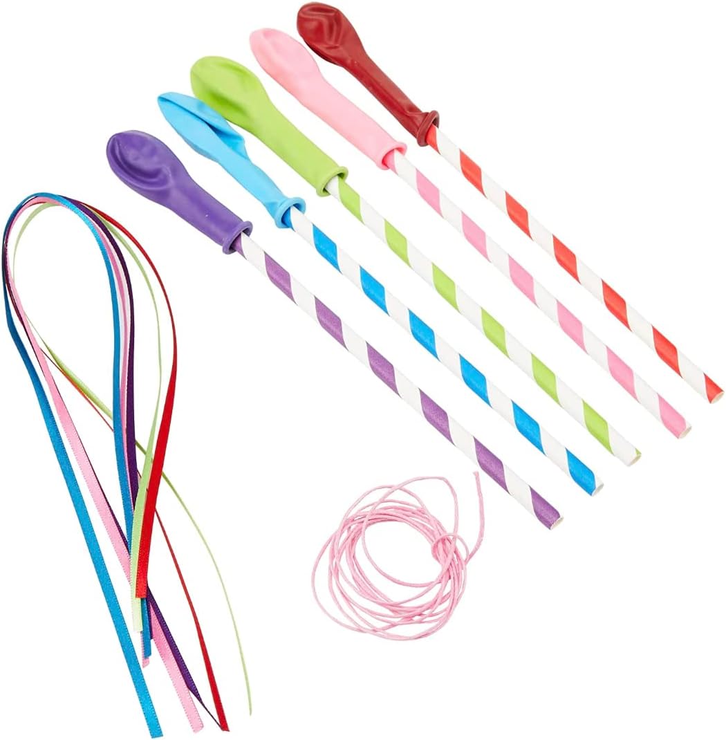 Vibrant Assorted Colors Mini Balloon Stick Cake Toppers