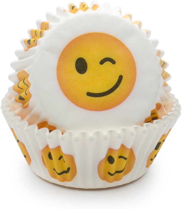 Fox Run Wink Emoji Bake Cup Set of 50