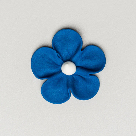 1.5" Royal Icing Blossom - Royal Blue