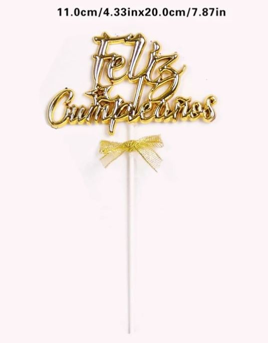Feliz Cumpleaños Cake Topper
