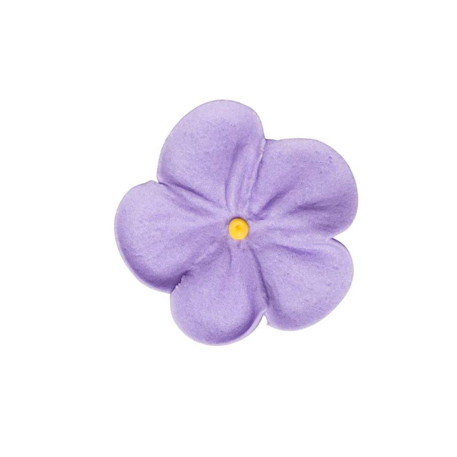 1.5" Royal Icing Forget-Me-Nots  - Lavender