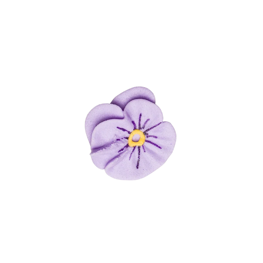 1" Royal Icing Pansy - Lavender
