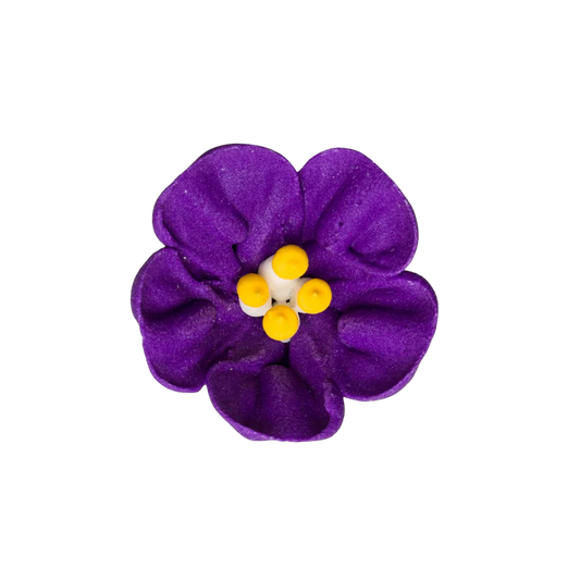 1.5" Royal Icing Petunia - Purple