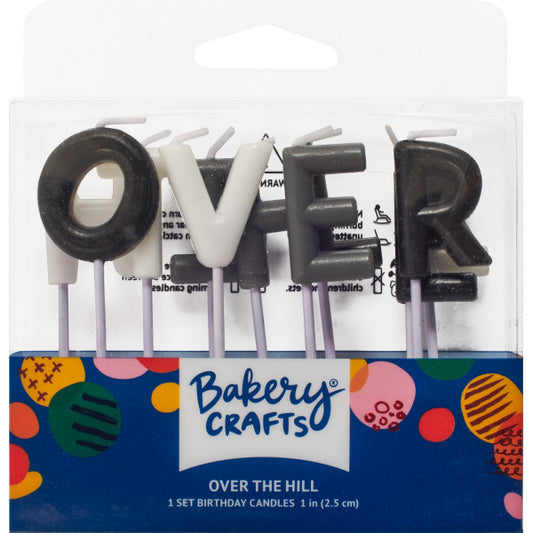 Over the Hill Letters Specialty Candles