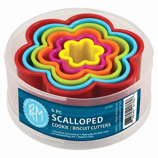 Scallop 6 Pc Biscuit / Flower Cutter Set