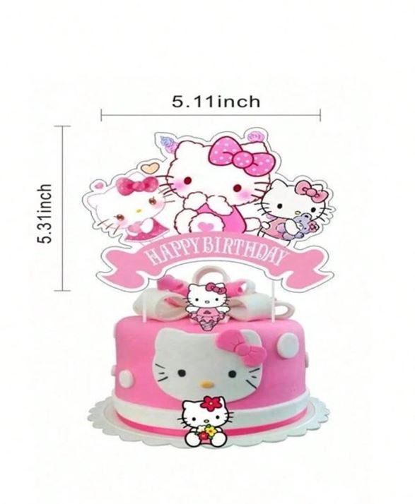 25pcs Kitty Cat Cake and Cupcake Toppers