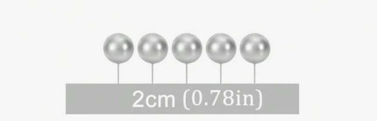 20Pcs Silver Foam Balls Cake Topper