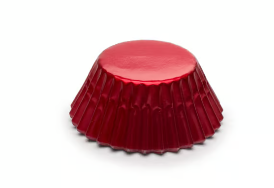 Mini Red Foil Bake Cups, 48 Count