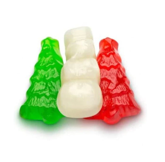 Gummi Christmas Trees And Snowmen