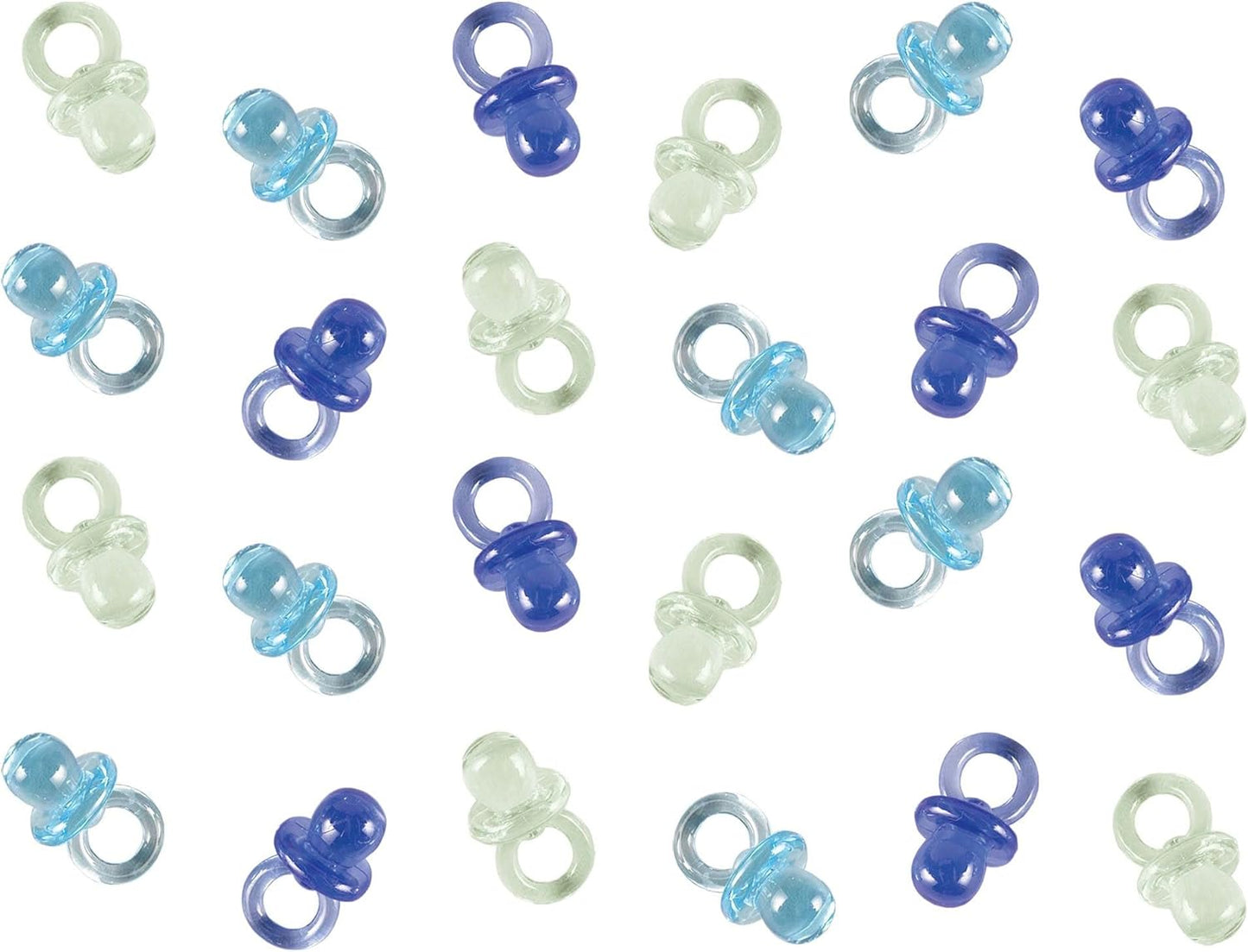 Mini Multi Blue Plastic Pacifier Topper