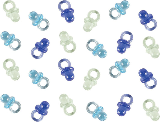 Mini Multi Blue Plastic Pacifier Topper