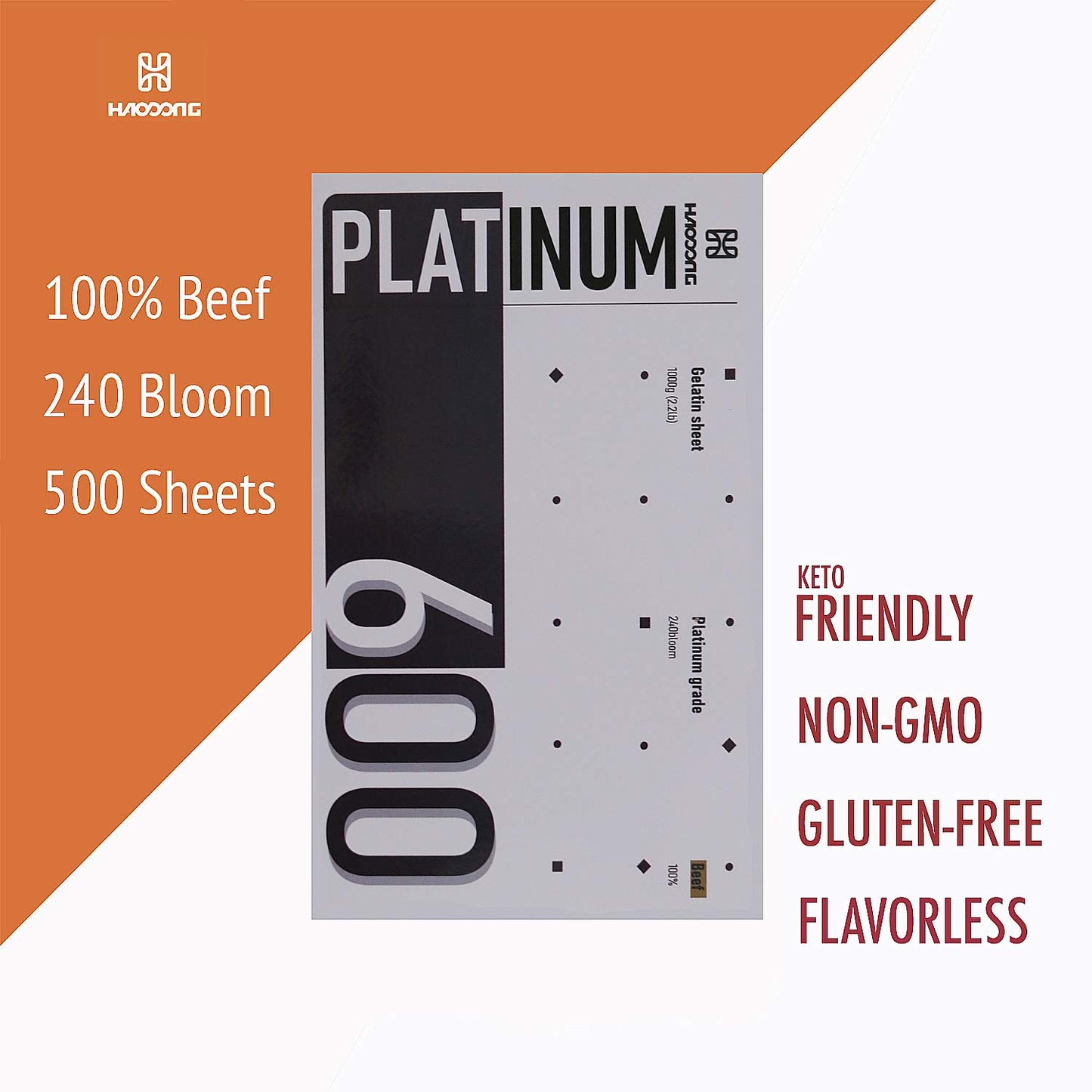 Platinum Grade Gelatin Sheets