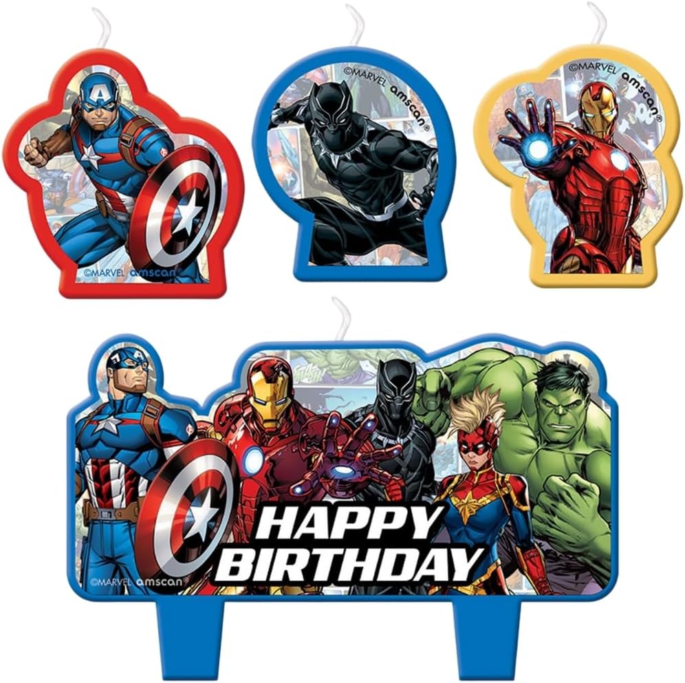 Marvel Avengers Birthday Candle Set