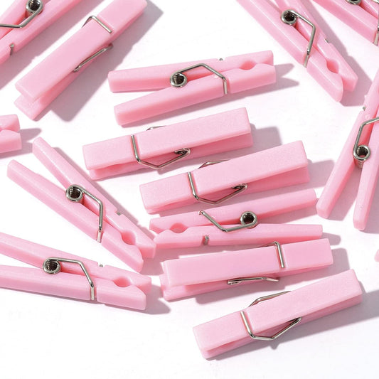 Favor Clothes Pins Pink 24 Count