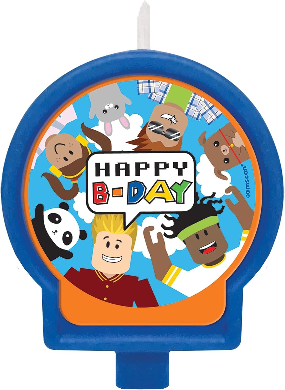 Multicolor Party Town Birthday Candle