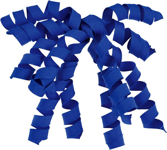 Vibrant Blue Polyester Grosgrain Gift Bow