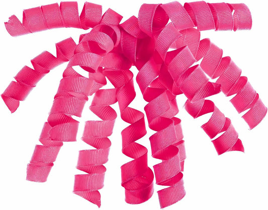 Vibrant Neon Pink Polyester Grosgrain Gift Bow -