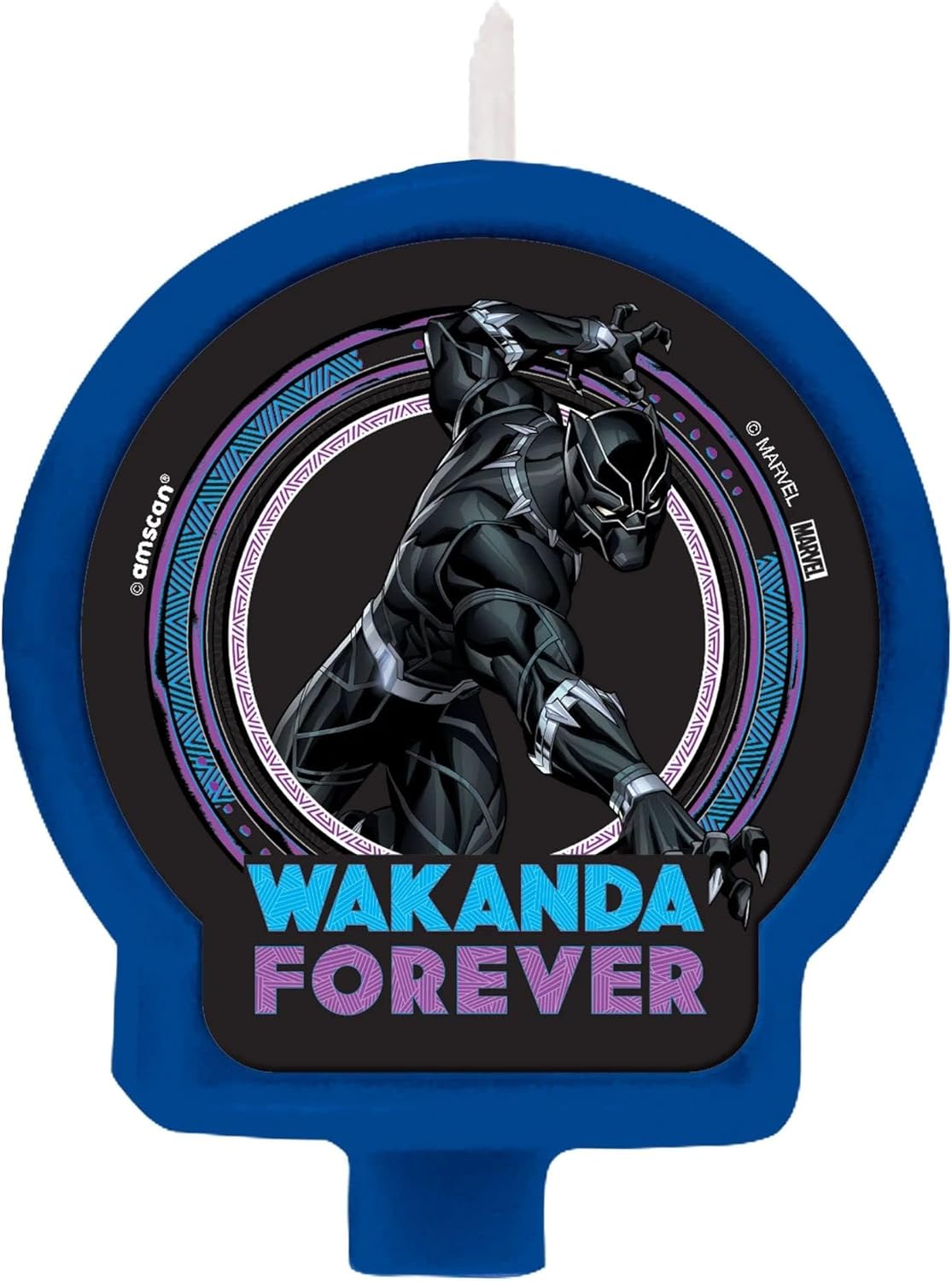 Black Panther Wakanda Forever Birthday Candle
