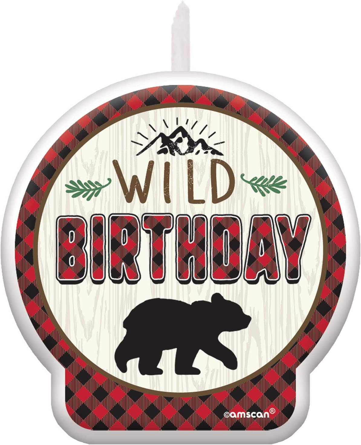 Lumberjack Birthday Candle