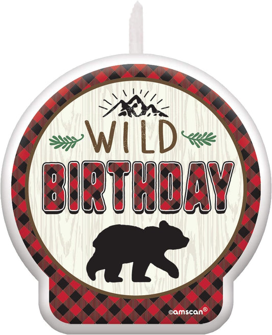 Lumberjack Birthday Candle