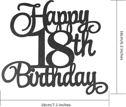 Happy 18th Birthday Cake Topper