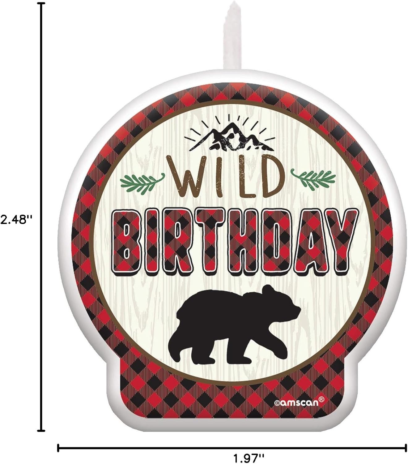 Lumberjack Birthday Candle