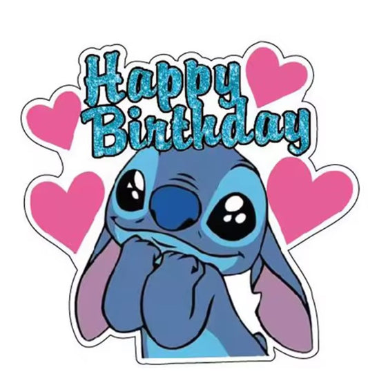Stitch Birthday Cake Topper
