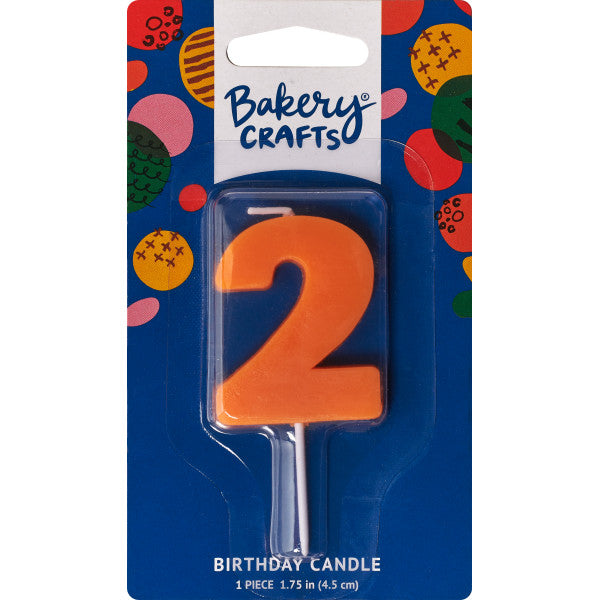 2 Mini Block Numeral Candles