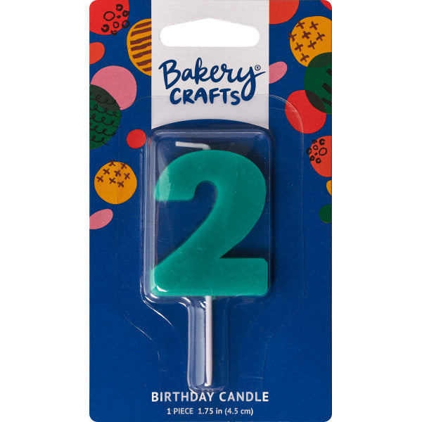 2 Mini Block Numeral Candles