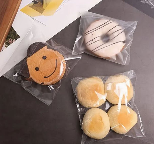 Clear Self-Sealing Treat Bags  (100 Bags)