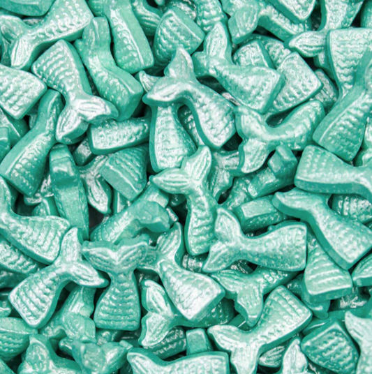 Teal Mermaid Tail Shaped Sprinkles