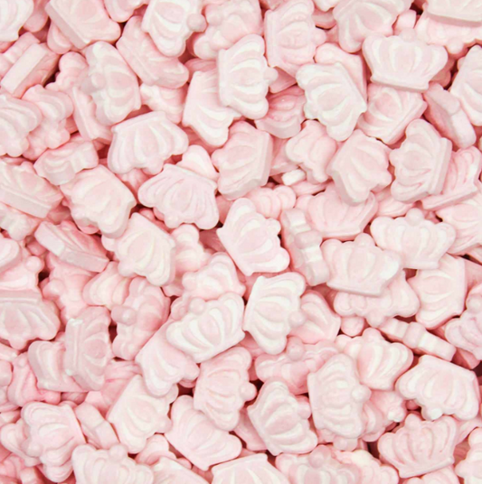 Pink Princess Crown Shaped Sprinkles