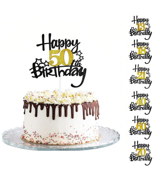 Happy Birthday Cake Topper
