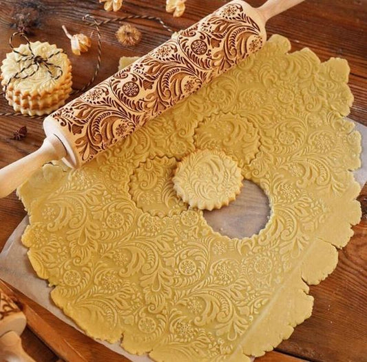 Flower Detail Rolling Pin