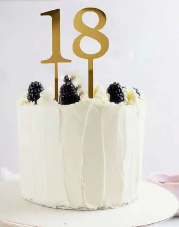 Number Cake Topper