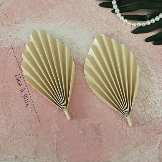 2pcs Tree Leaves Fan Shaped