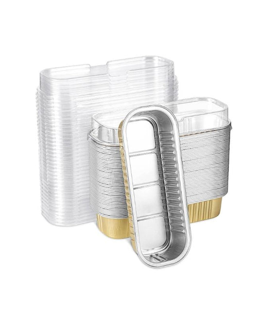 Mini Aluminum Foil Loaf Pans with Lids