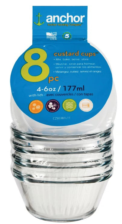 Custard Cups & Lids 6oz