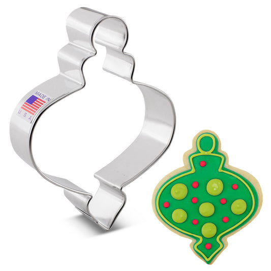 Christmas Finial Ornament Cookie Cutter